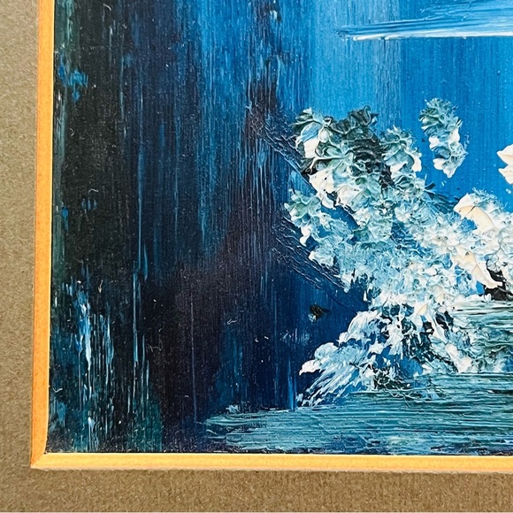 Framed Floral Painting by Serge Paquet 10.5” x 16.5” - Picture 3 of 12